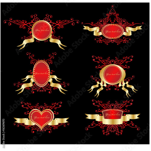 Golden royal design element
