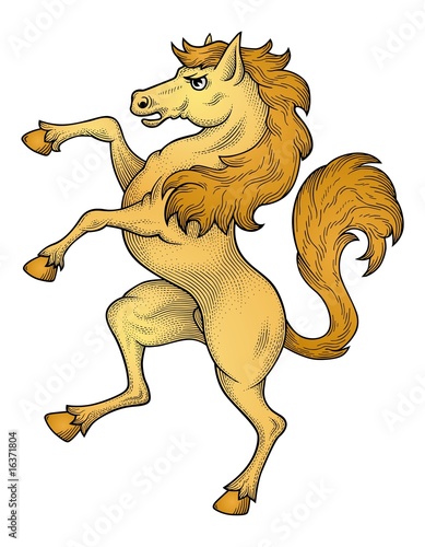 Rampant Horse vector