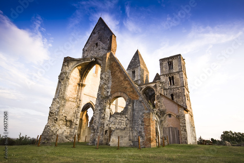 church ruin in Zsambek-Hungary photo