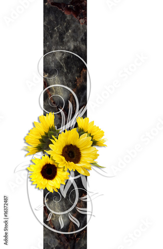Fototapeta Naklejka Na Ścianę i Meble -  sunflower decoration banner