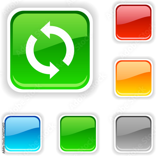 Free Download Refresh  square button. Used blends. - GFXLoad