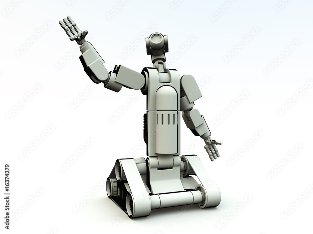 Naklejka premium Future Droid