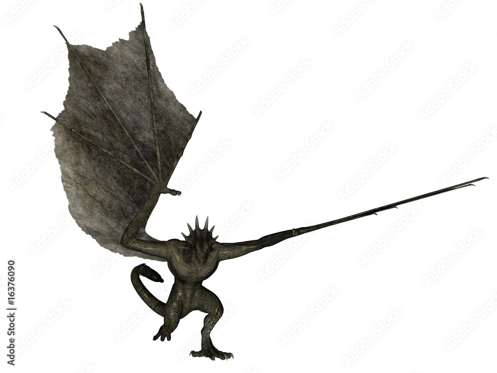 Fototapeta premium Charging wyvern