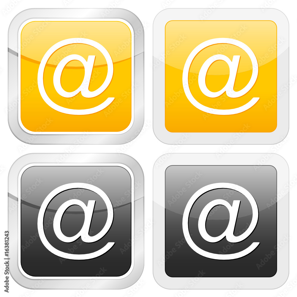 square icon email square icon email