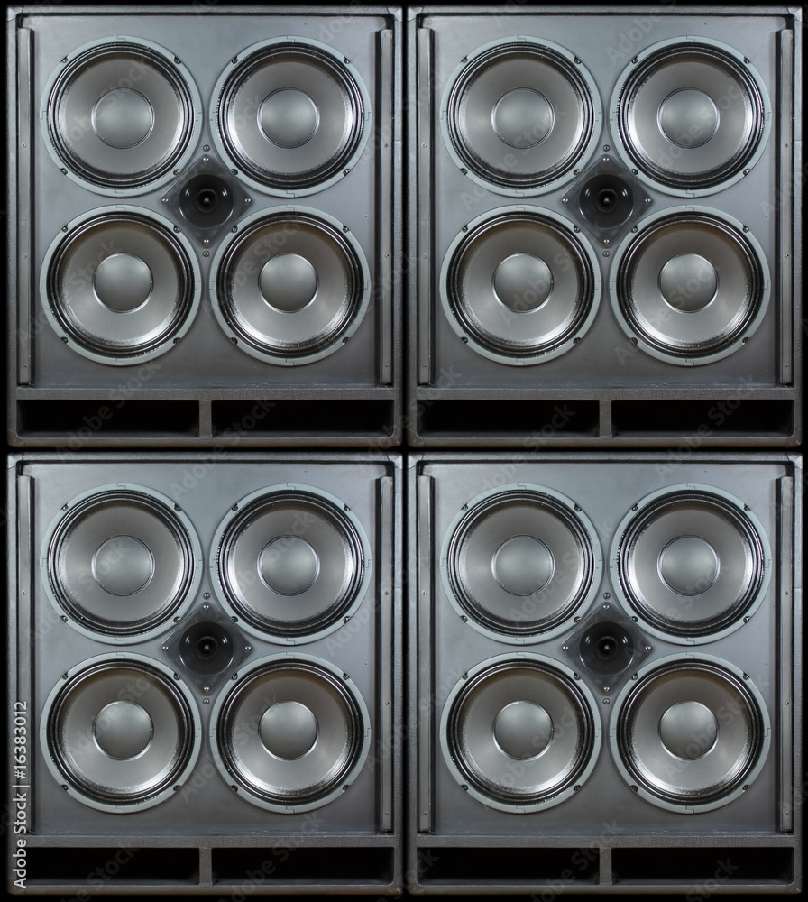 Obraz premium Bass-Lautsprecher-Stack-Hintergrund