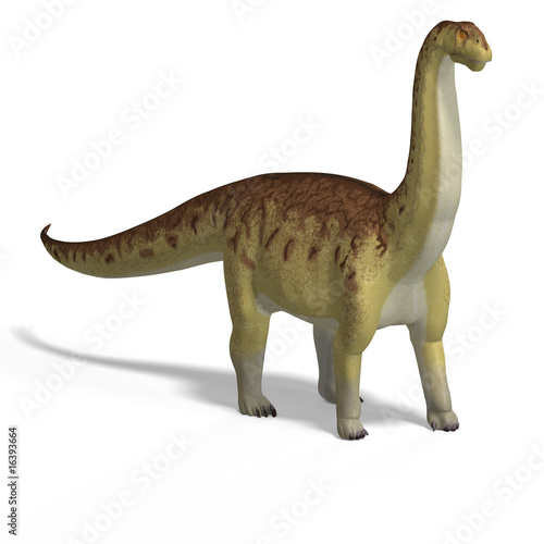 giant dinosaur camasaurus With Clipping Path over white © Ralf Kraft