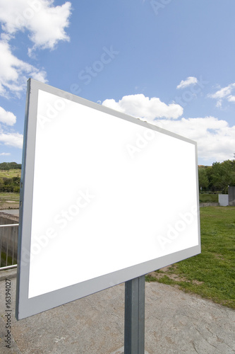 blank bulletin board