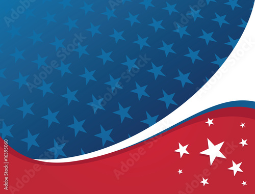 American Patriotic Background - Star