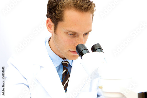 Male Scientist working in a Lab