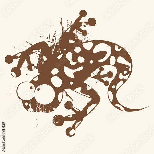eidechse cartoon gecko vintage