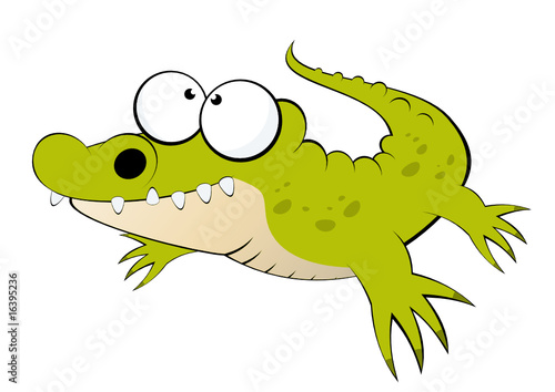 krokodil cartoon lustig maskottchen