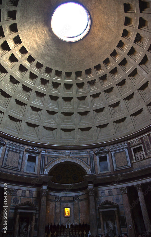 Pantheon Cupola Oculus Altar Ceiling Hole  Rome Italy