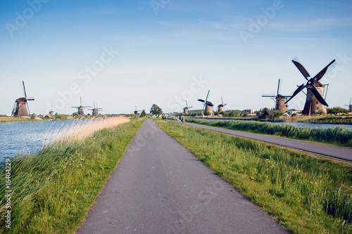 Old windmills at Netherlands