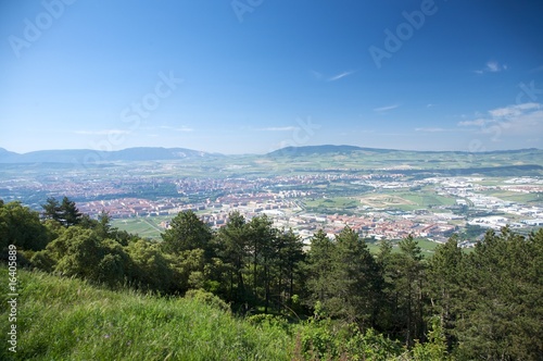pamplona city from the mountain