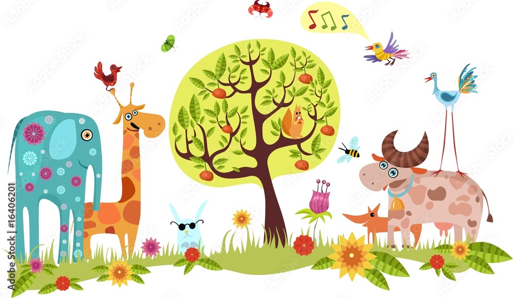 Naklejka premium animals