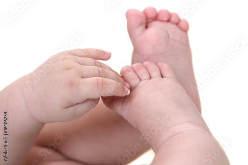 Pieds et main bébé