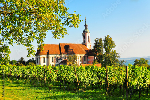 The baroque Birnau monastery church