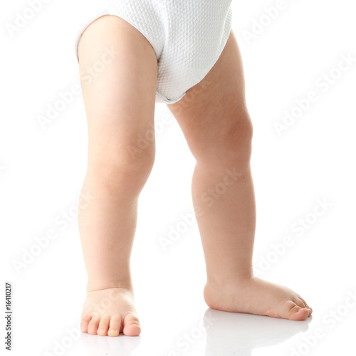 Baby legs isolated