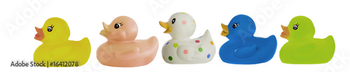 Fotografie Many ducks toy of different colors
