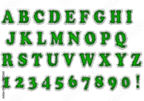 Green font