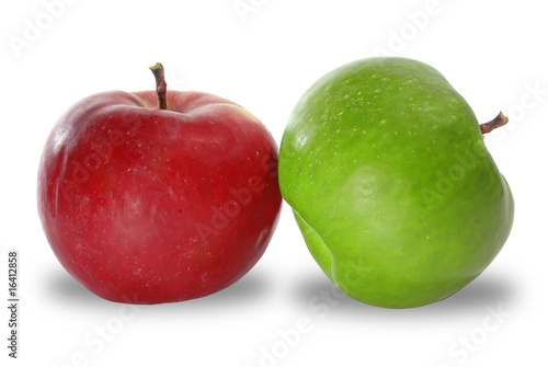 Apples isolated on white background