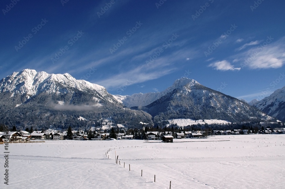 Verschneites Oberstdorf