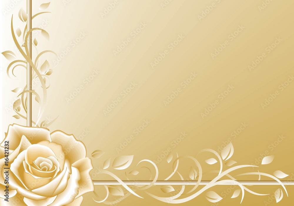 Golden Rose Background 2
