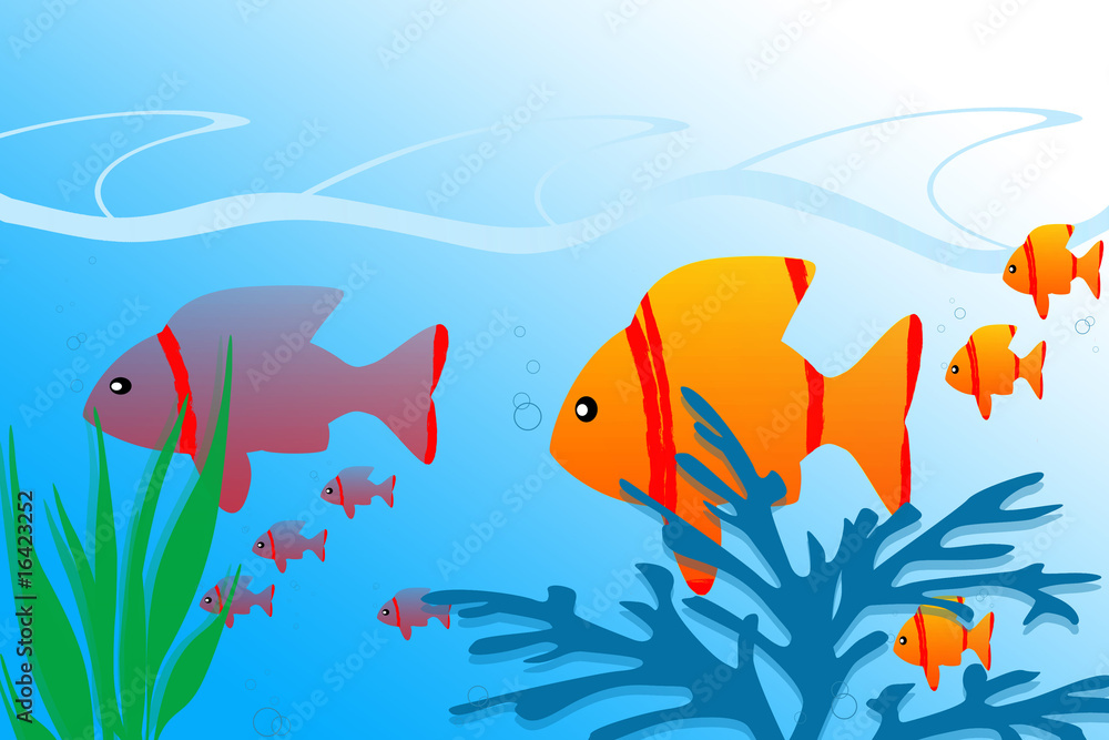 Naklejka premium Sea Life