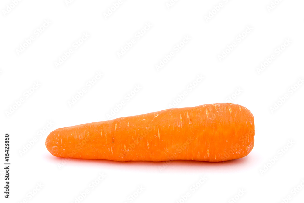 Isolated fresh carrots on a white background. Isolated fresh carrots on a white background.