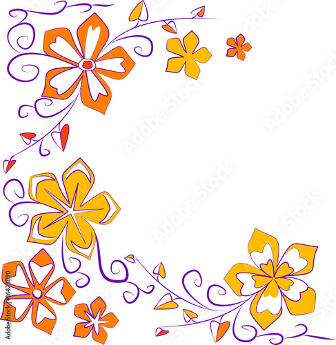 Orange flowers