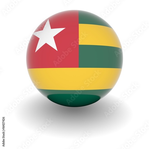 Free Download High resolution ball with flag of Togo - GFXLoad