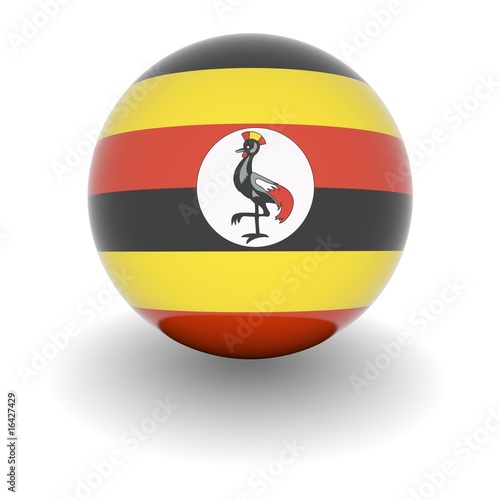 Free Download High resolution ball with flag of Uganda - GFXLoad