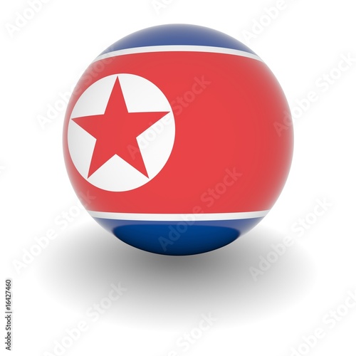 Free Download High resolution ball with flag of North Korea - GFXLoad