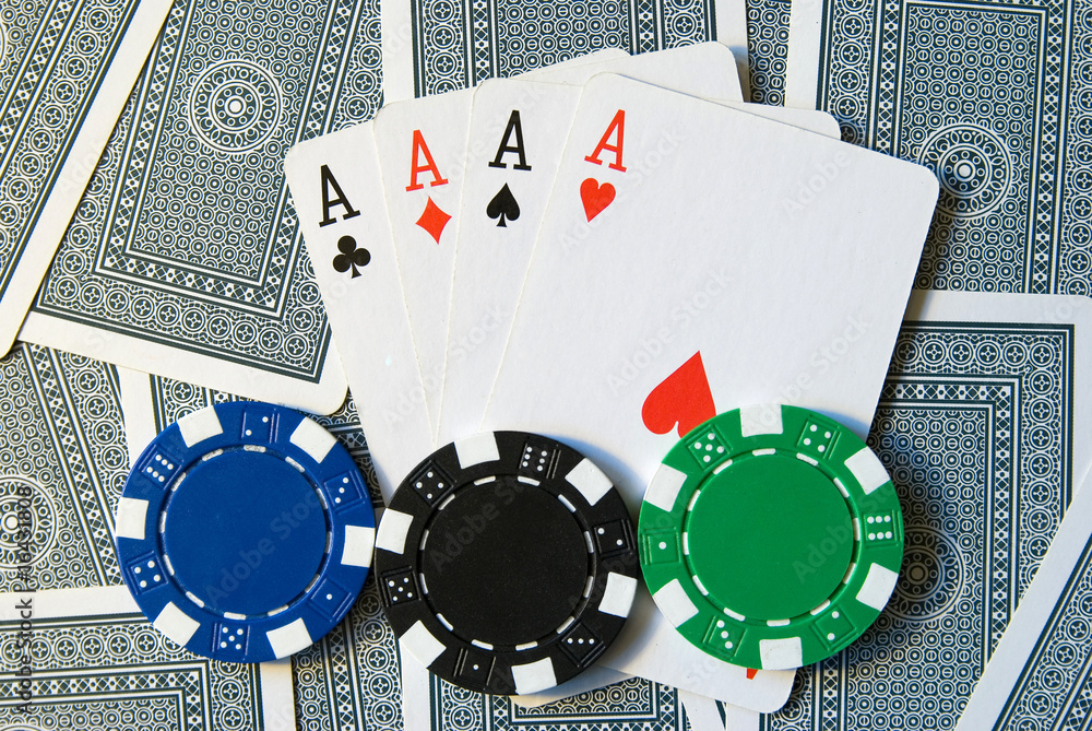 Obraz premium Poker Cards and chips