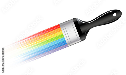 Vector brush; clip-art