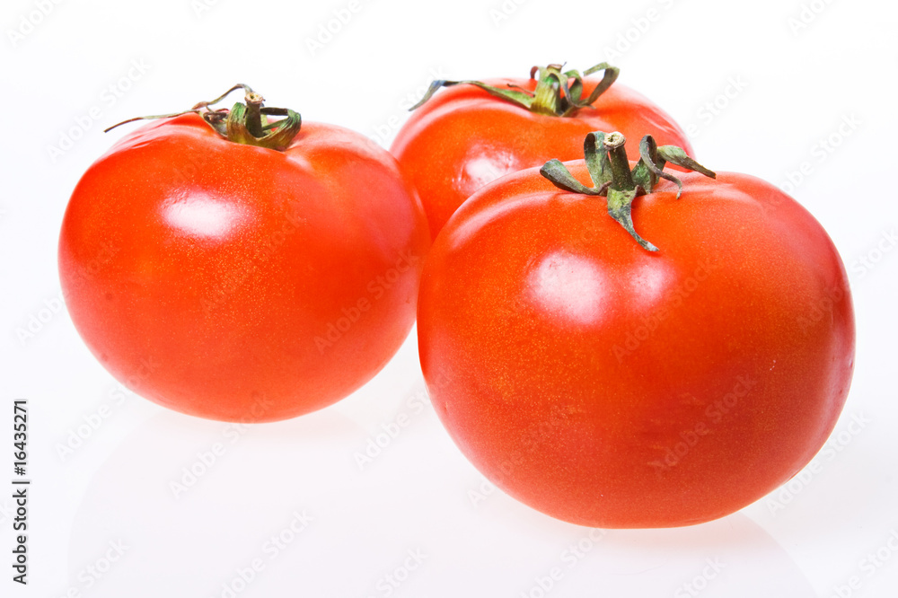 Tomatoes isolated on white background. Tomatoes isolated on white background.