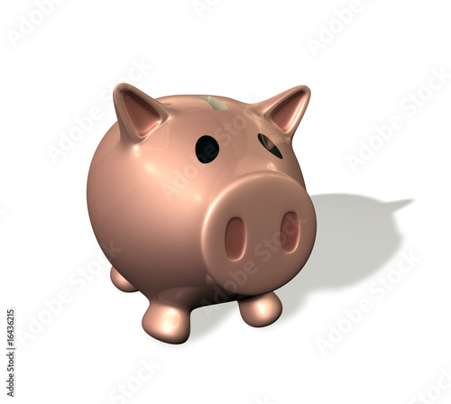 3d render piggy bank illust...