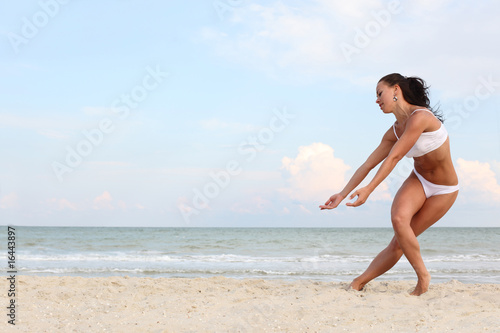 dancing on the beach