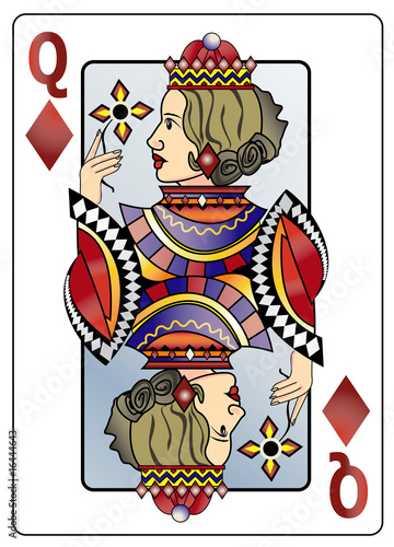 Dame de carreau - Reine
