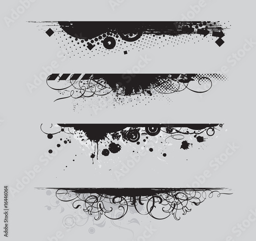 Grunge banners