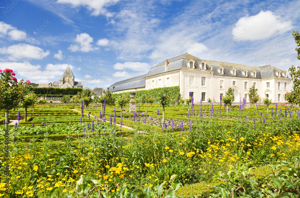 Gardens from Villandry Chateau, France