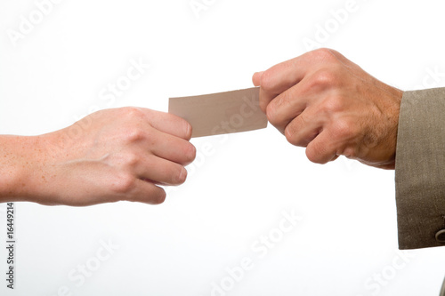 Exchanging Business Card