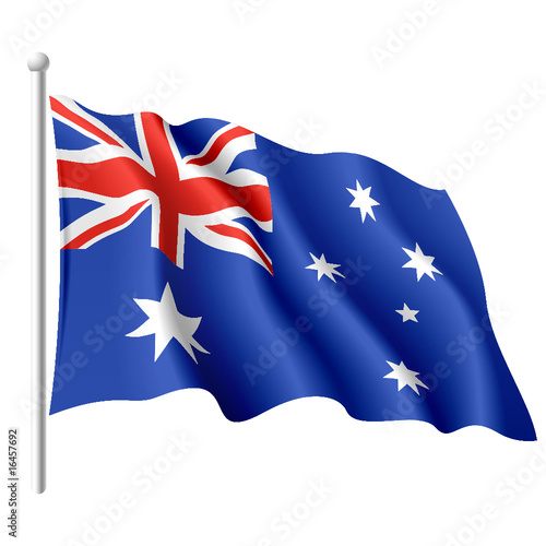 Flag of Australia. Vector.