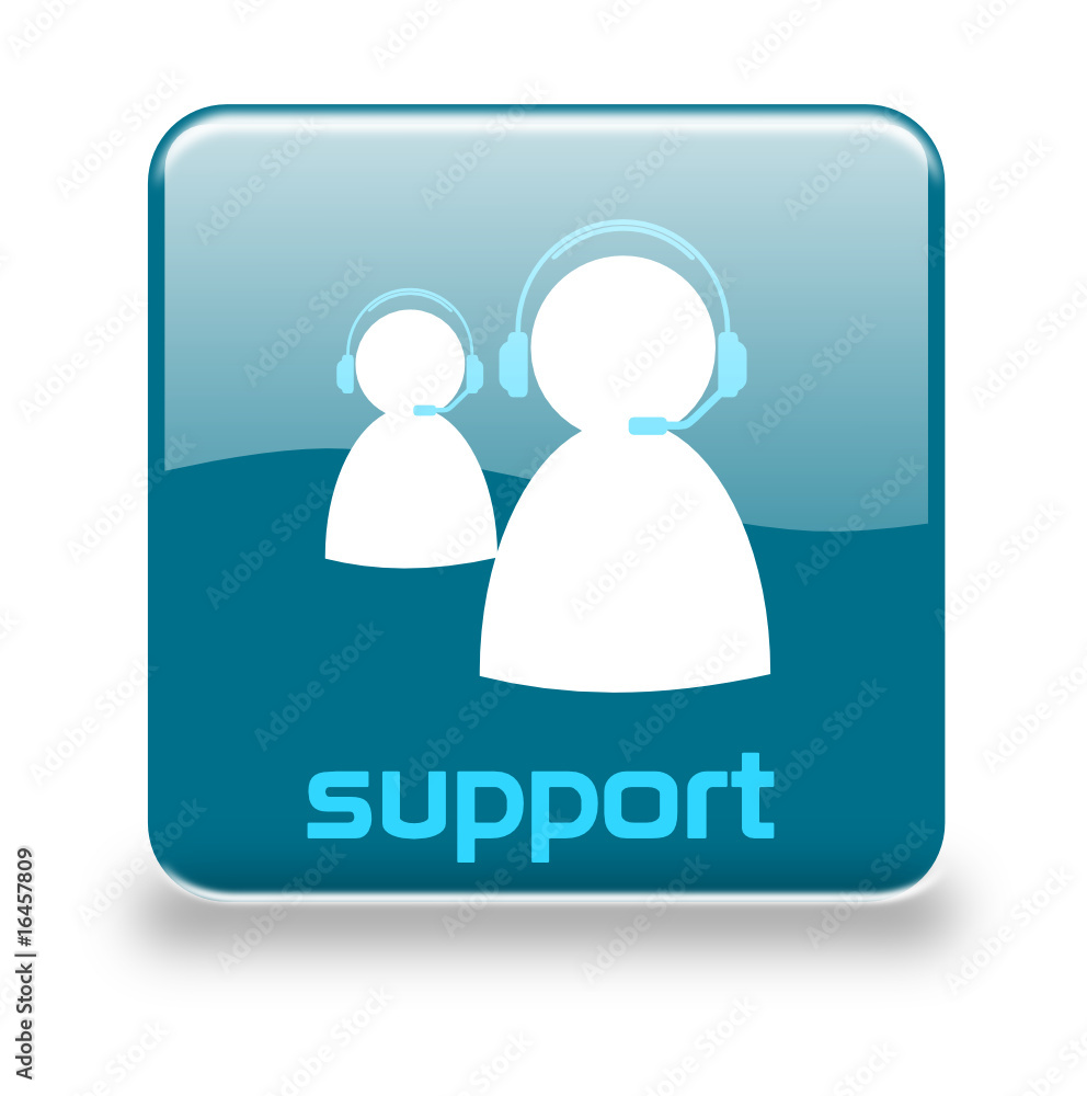 Obraz premium Button Support taubenblau