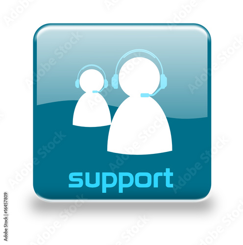 Button Support taubenblau
