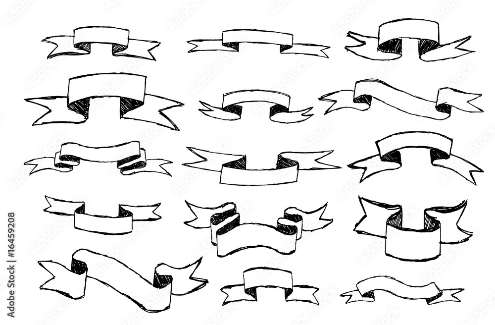 set of vector ribbons set of vector ribbons
