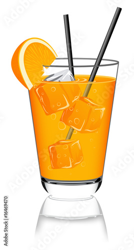 Glass of orange juice