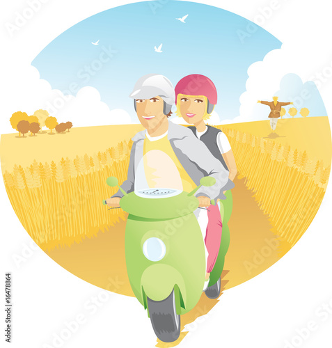 Scooter Ride in the Country