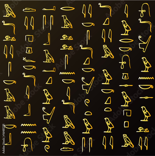 Egyptian hieroglyphs