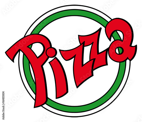 Pizza, Logo, Pizzeria, italienisch